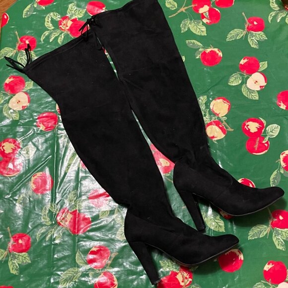 Steve Madden Gorgeous Over-The-Knee Boot in Black Size 9 - Picture 2 of 9